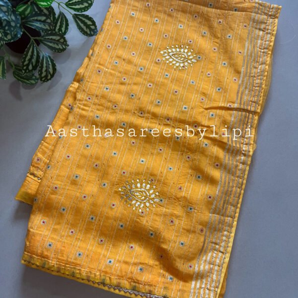 Gotta Patti Soft Rayon Cotton Saree