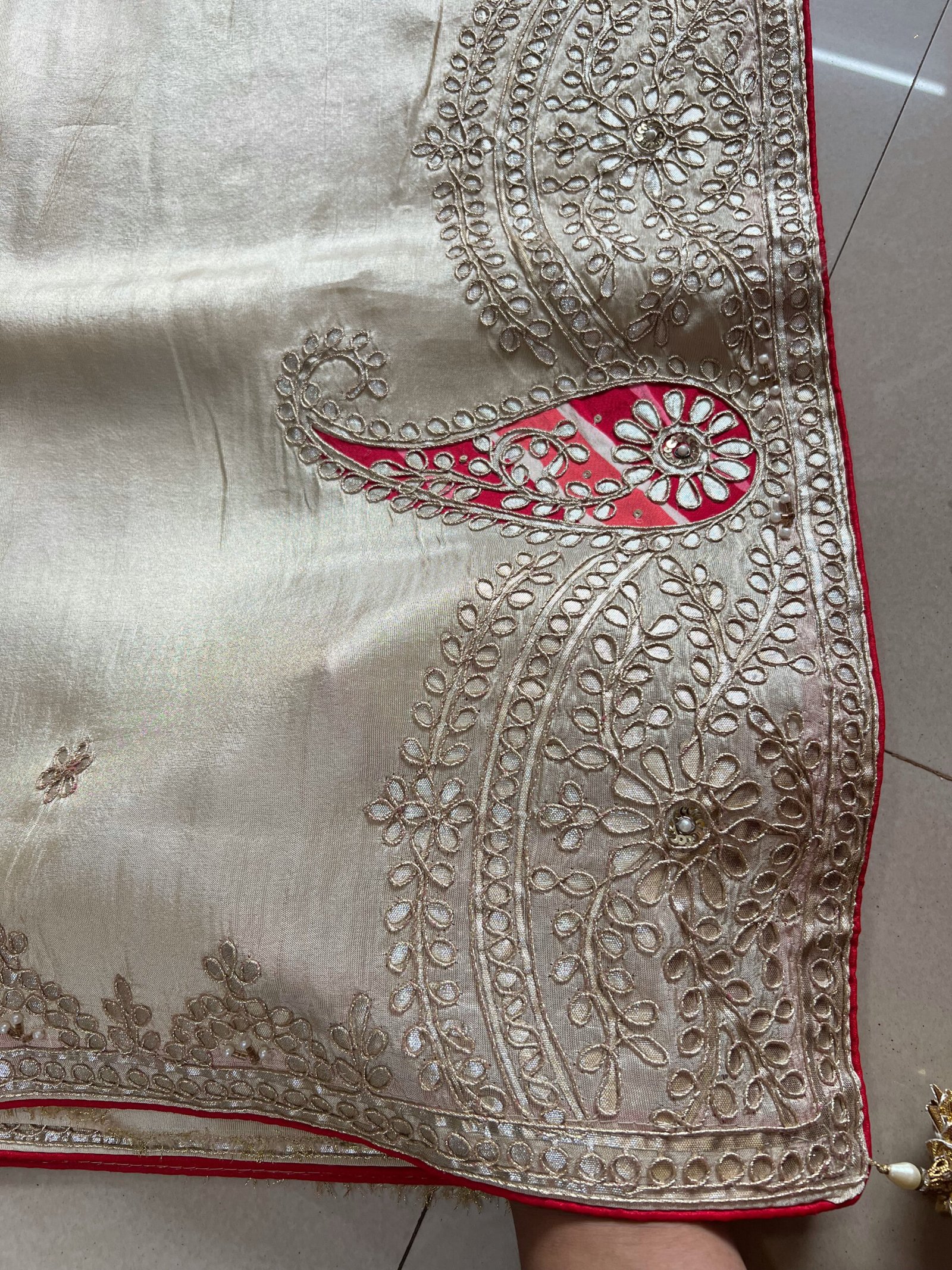 Pure Gotta Patti Soft Tissue Shimmer Sarees✨ - Image 3