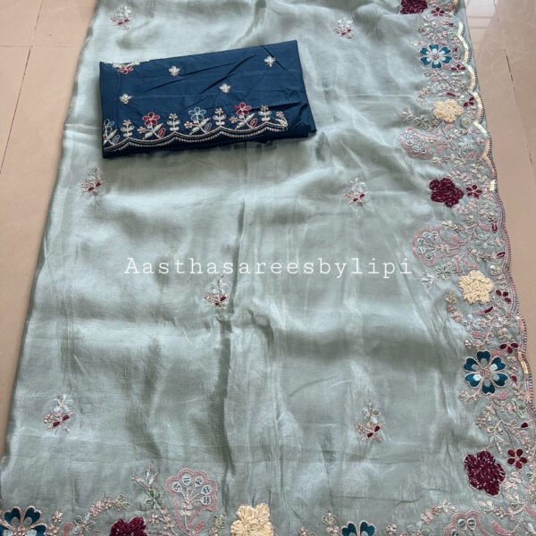 Party Wear Shimmer Sarees