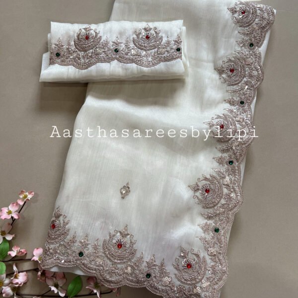 Exclusive Border Organza Sarees