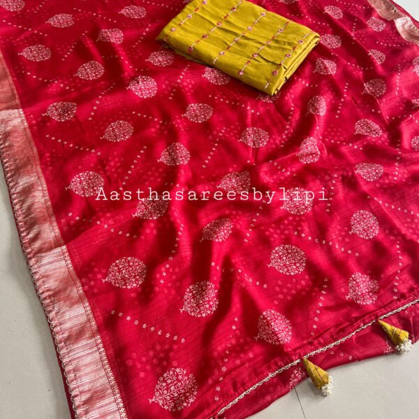 Heavy Blouse Printed Chiffon Sarees