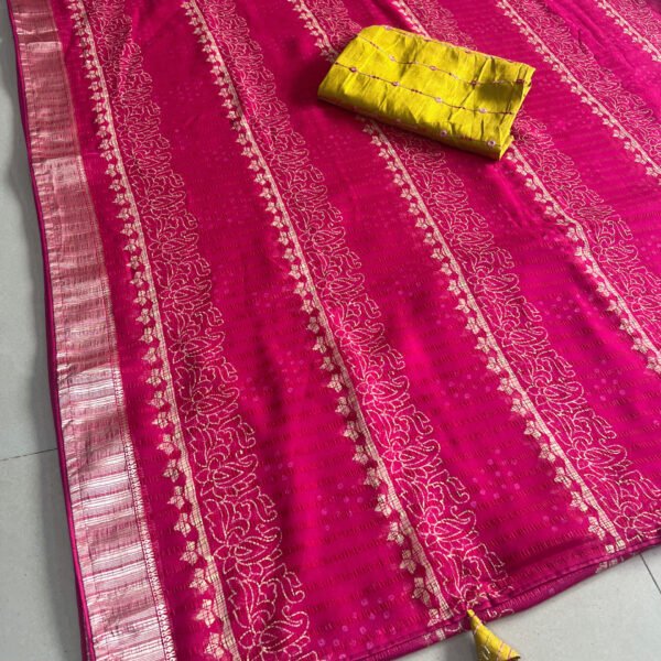 Heavy Blouse Georgette Printed Saree