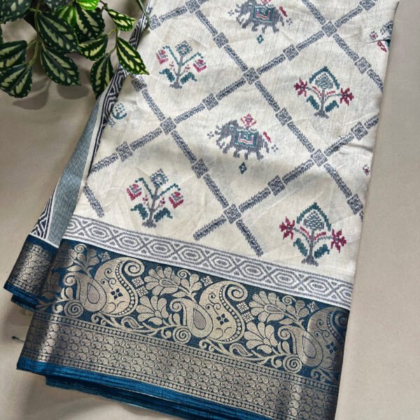New Arrivals in Printed Dola Silk Sarees