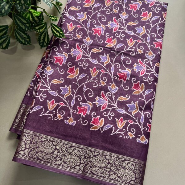 New Arrivals in Printed Dola Silk Sarees