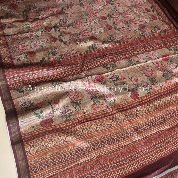 Printed Soft Resham Silk Sarees