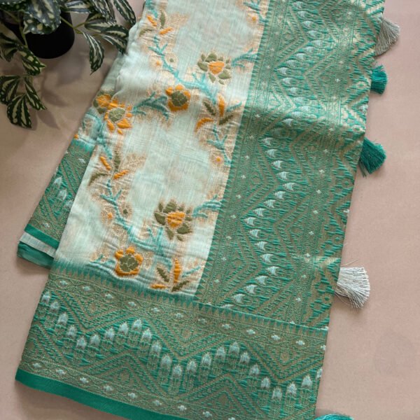 Jamdaani Cotton Jari Weaving Silk Saree