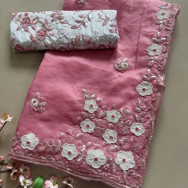 Party Wear Soft Organza Saree