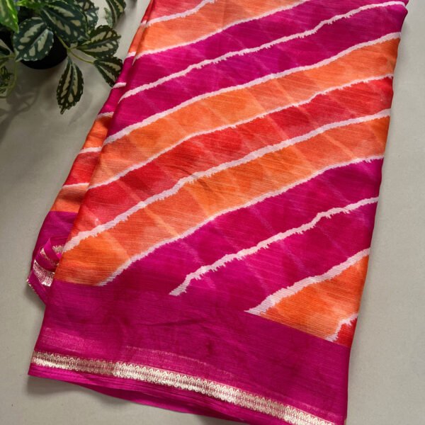 Weightless Chiffon Lehriya Printed Sarees