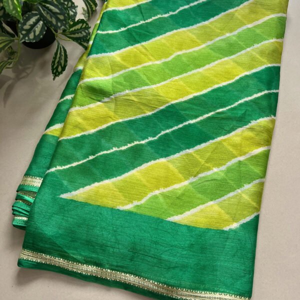 Weightless Chiffon Lehriya Printed Sarees