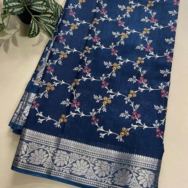 Printed Soft Semi Dola Silk Saree
