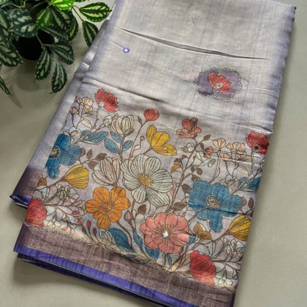 Tissue Cotton Silk Printed Saree