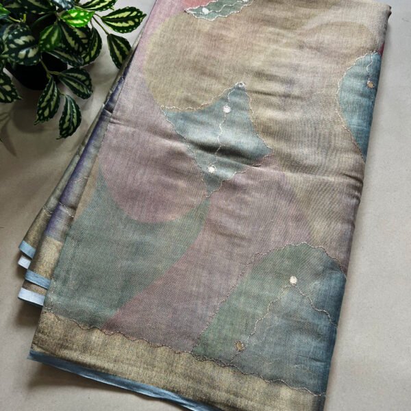 Tissue Cotton Silk Printed Saree