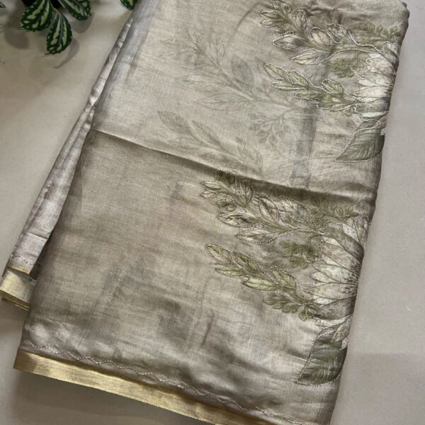 Tissue Cotton Silk Printed Saree