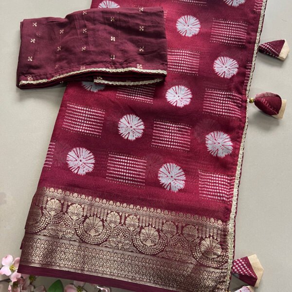 Premium Printed Georgette Saree
