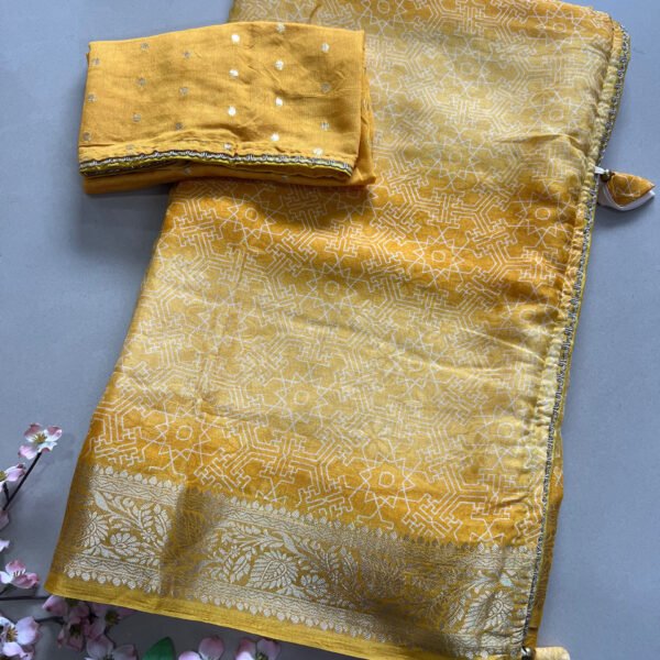Premium Printed Georgette Saree
