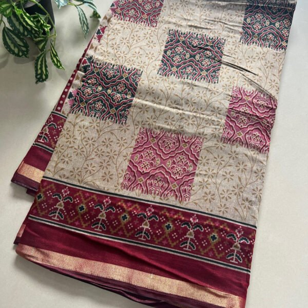 Printed Semi Soft Mul Cotton Saree