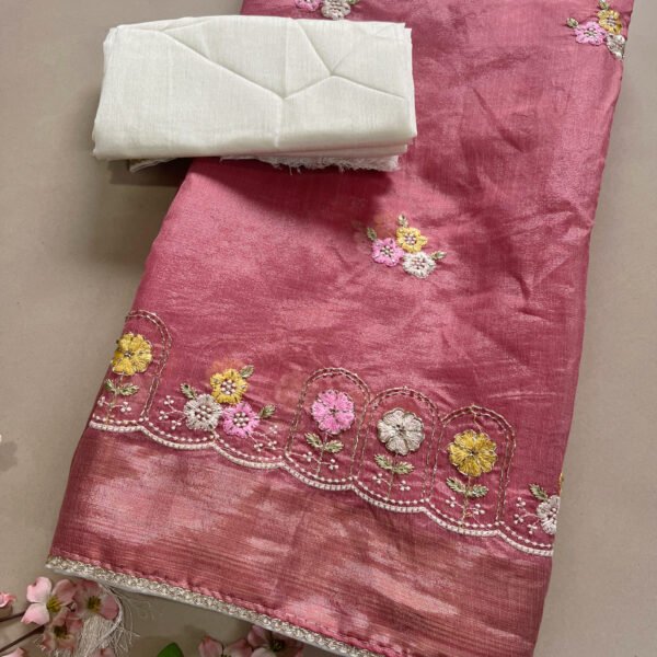 Semi Korsa Supernet Silk Saree
