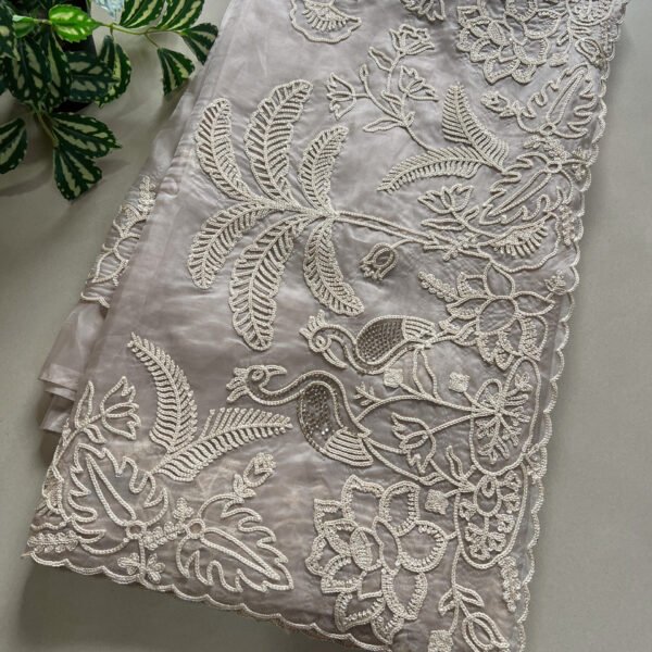 Thread Work Soft Organza Saree