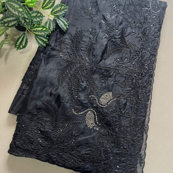 Thread Work Soft Organza Saree