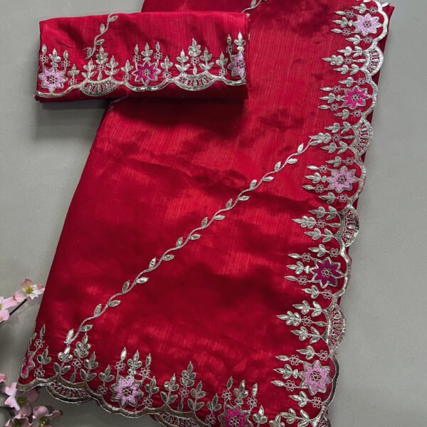 Light Work Shimmer Soft Organza Saree