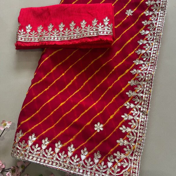 Pure Gotta Patti Pure Georgette Sarees