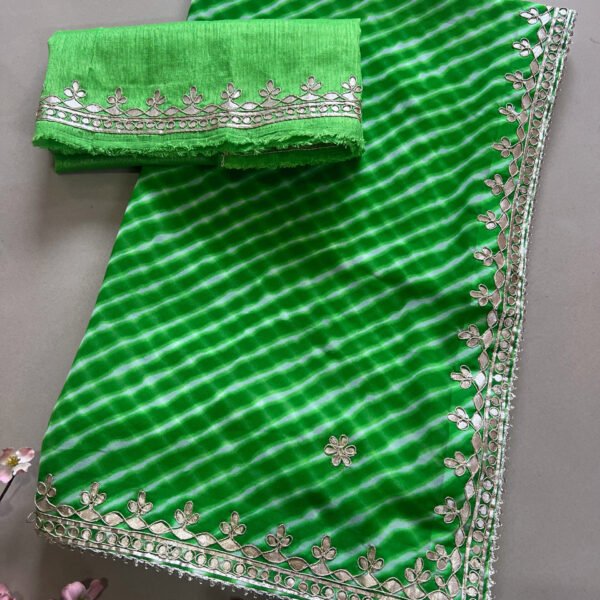 Pure Gotta Patti Pure Georgette Sarees