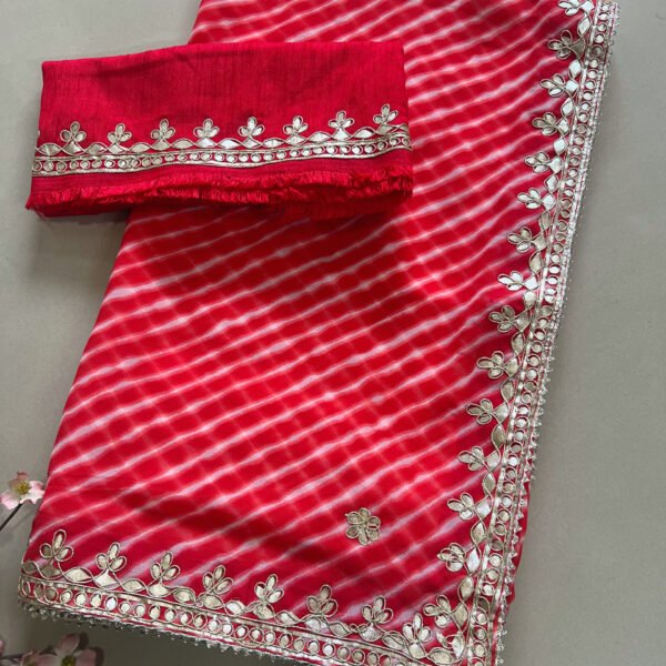 Pure Gotta Patti Pure Georgette Sarees
