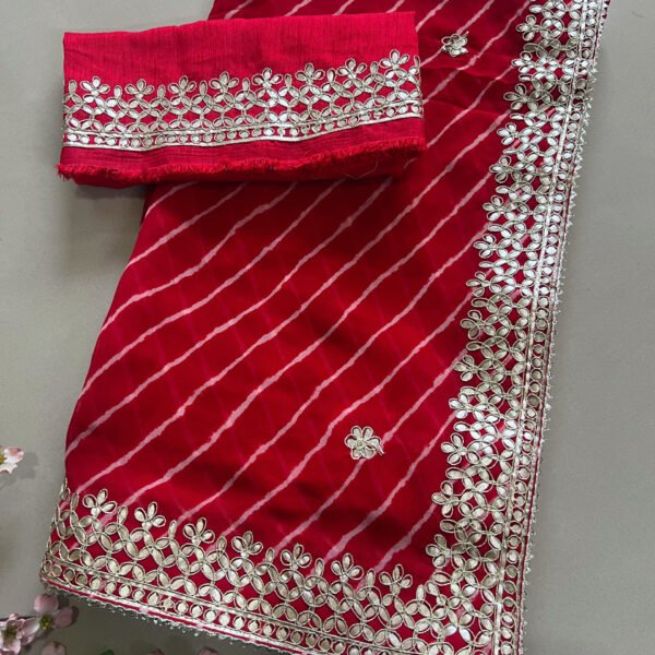 Pure Gotta Patti Pure Georgette Sarees