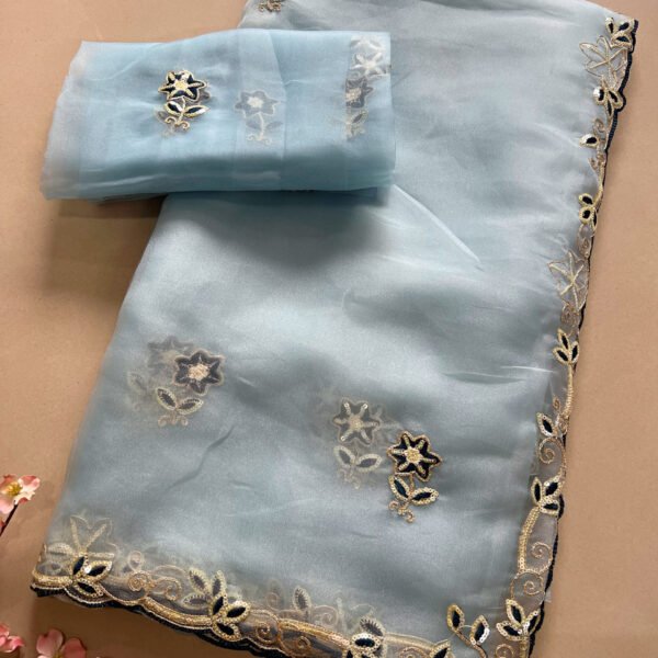 Weightless Oragnza Saree✨