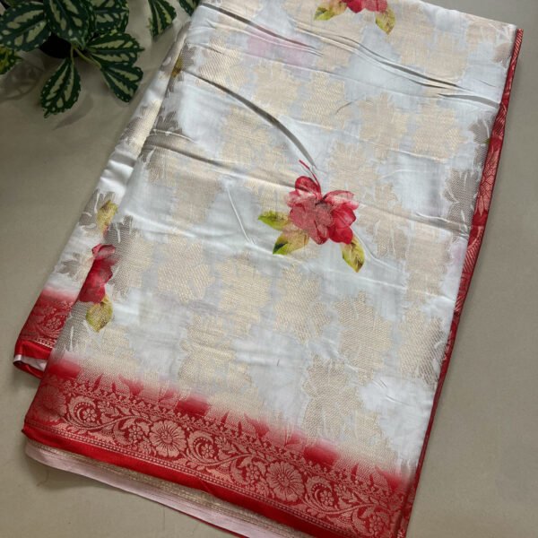 Jari Weaving Semi Silk Saree