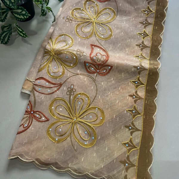 Exclusive Printed Semi Organza Sarees