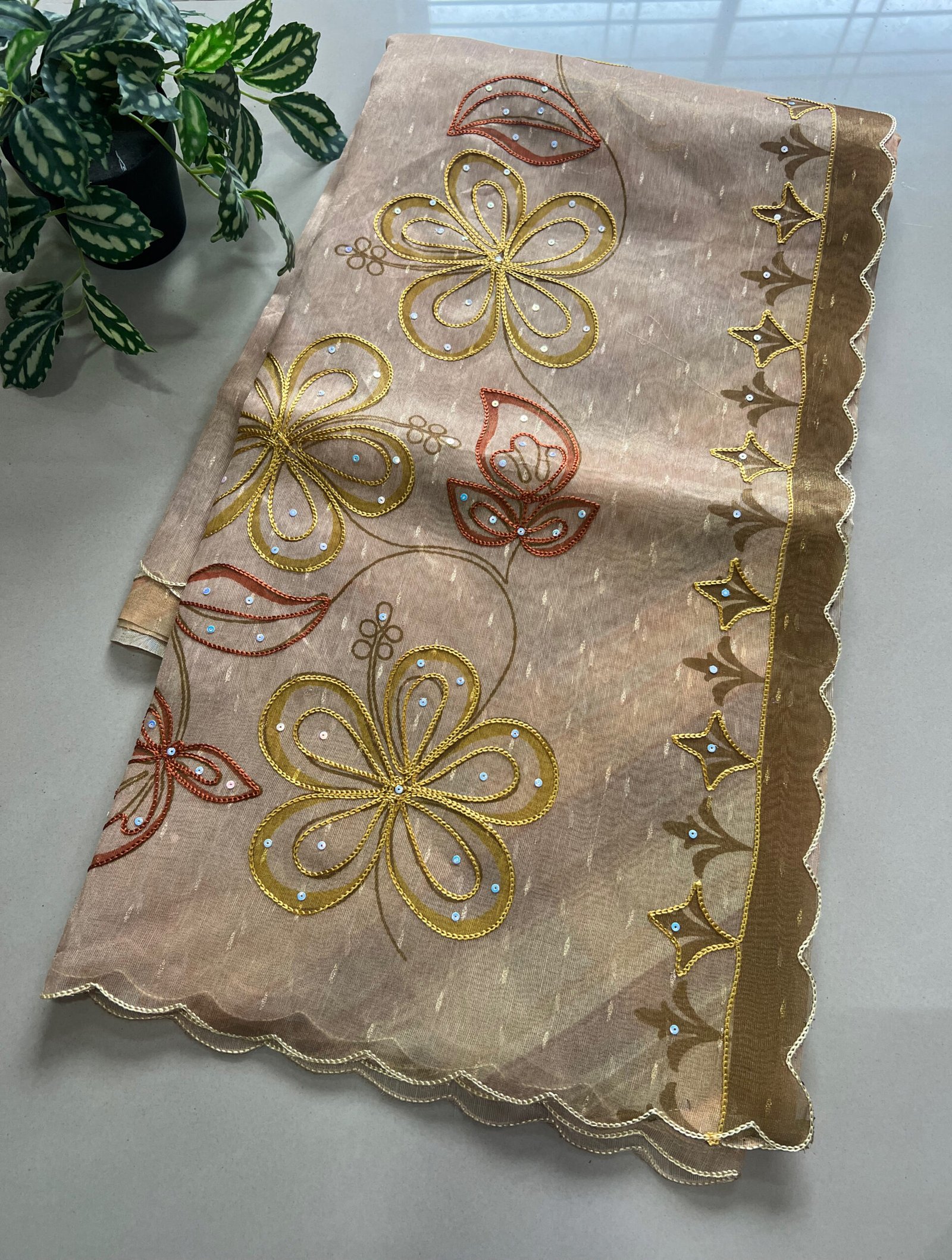 Exclusive Printed Semi Organza Sarees