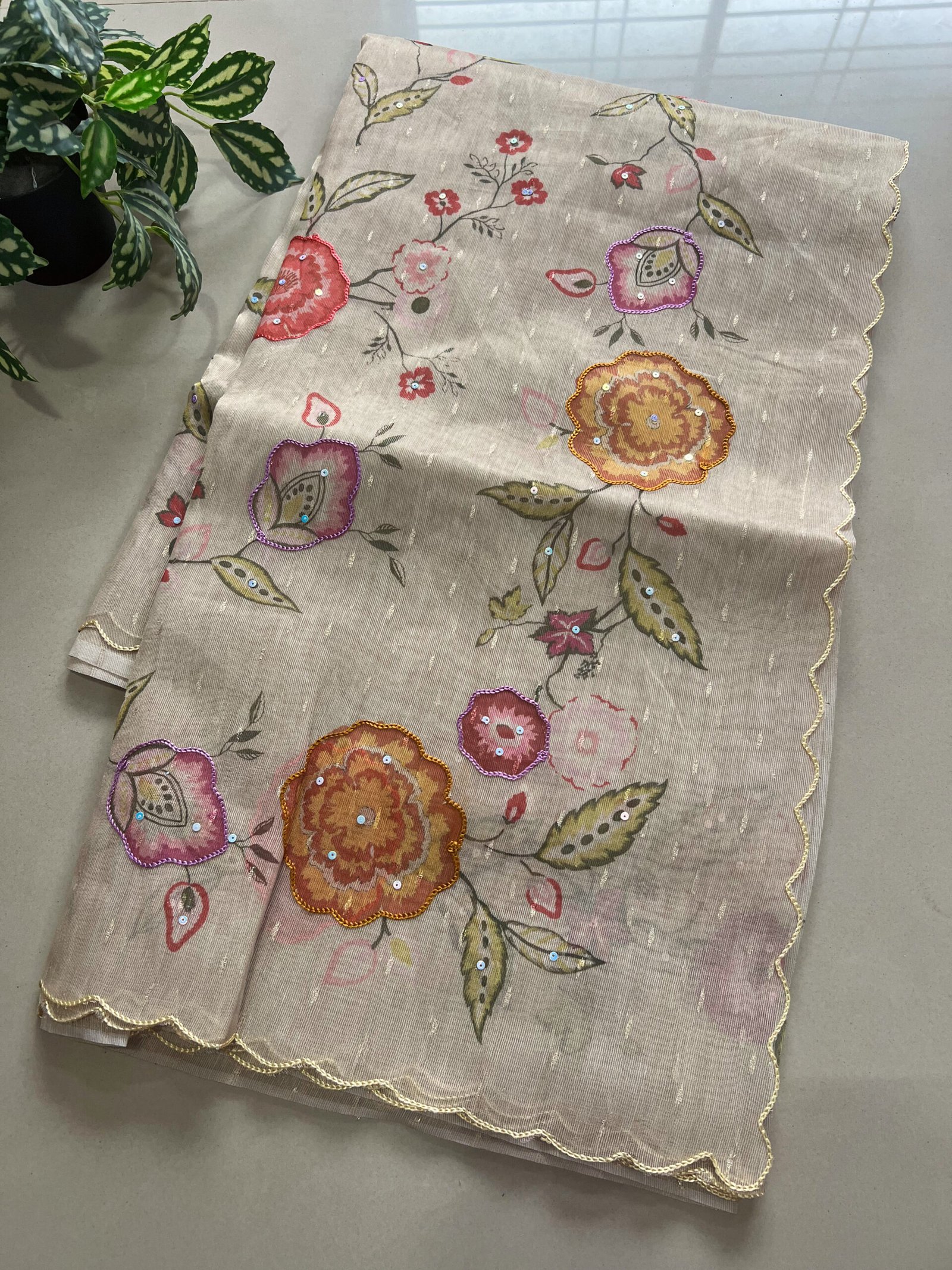Exclusive Printed Semi Organza Sarees