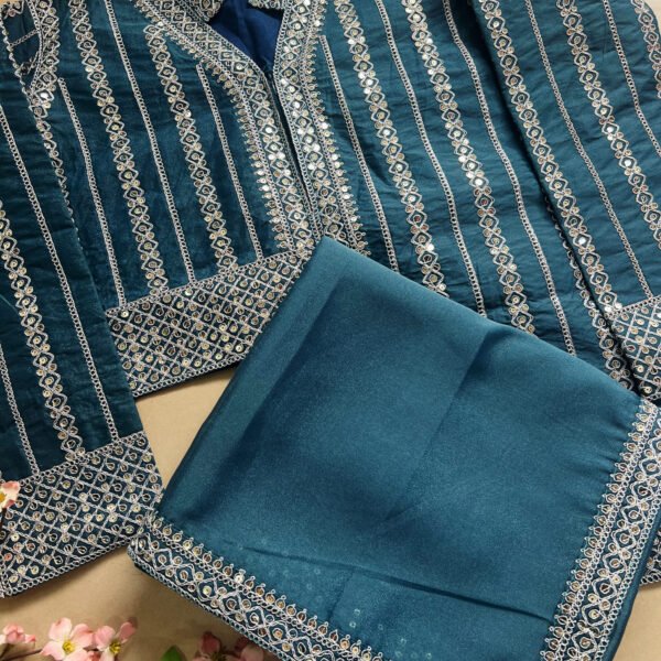 Stitched Readymade Blouse Shimmer Silk Sarees