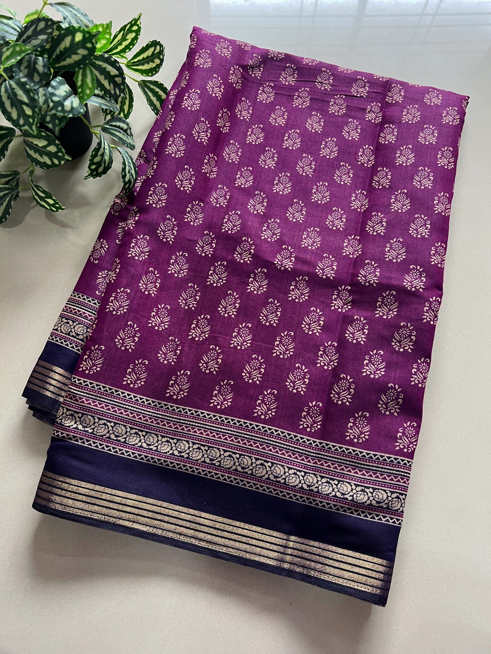 Printed Semi Soft Mul Cotton Saree