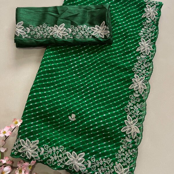 Mothada Lehriya Georgette Sarees