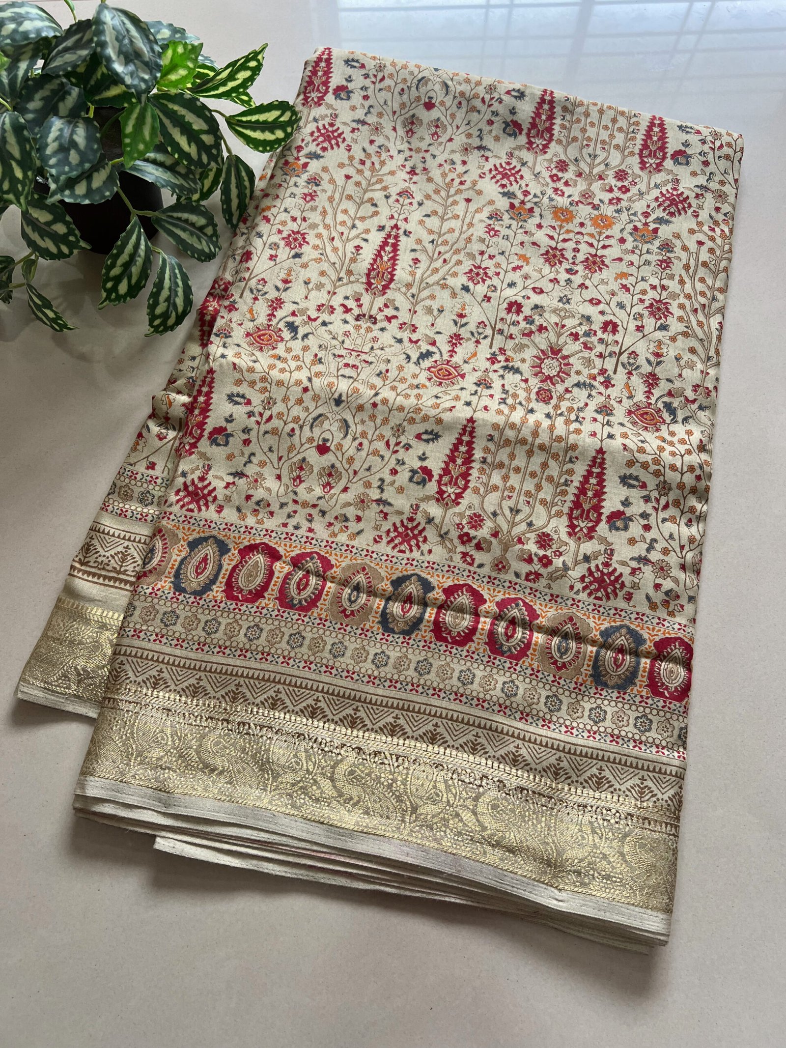 Printed Soft Semi Mul Cotton Saree