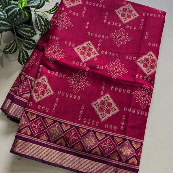 Printed Semi Mul Cotton Saree