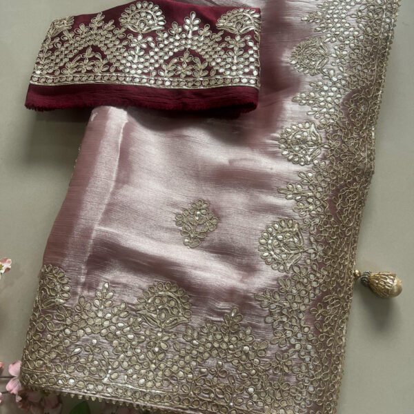 Gotta Patti Jimmy Choo Organza Saree