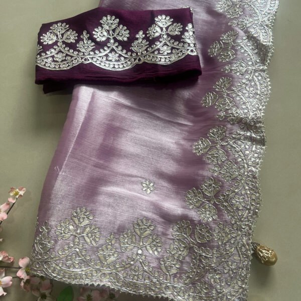 Gotta Patti Jimmy Choo Organza Saree