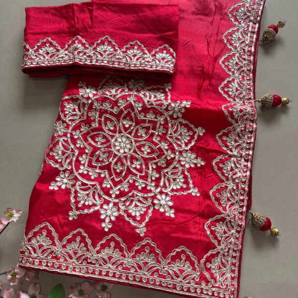 Pure Upada Gotta Patti Ombré Shaded Sarees