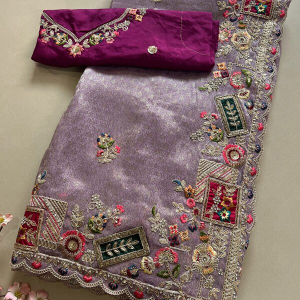 Exclusive Border Weaving Shimmer Sarees