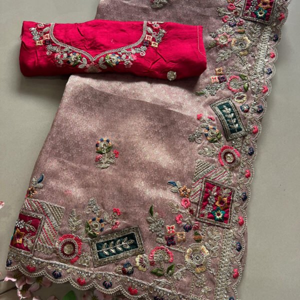 Exclusive Border Weaving Shimmer Sarees