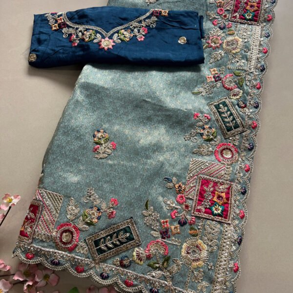 Exclusive Border Weaving Shimmer Sarees