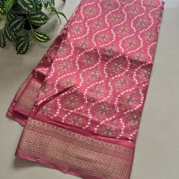 Printed Soft Dola Silk Sarees