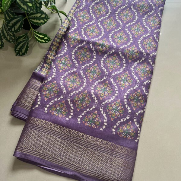 Printed Soft Dola Silk Sarees