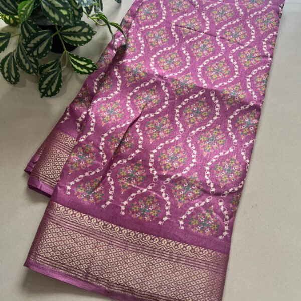 Printed Soft Dola Silk Sarees