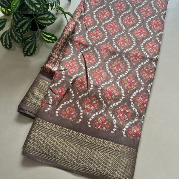 Printed Soft Dola Silk Sarees