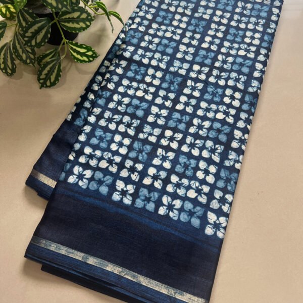 Printed Semi Soft Dola Silk Saree