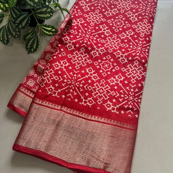 Printed Dola Silk Sarees